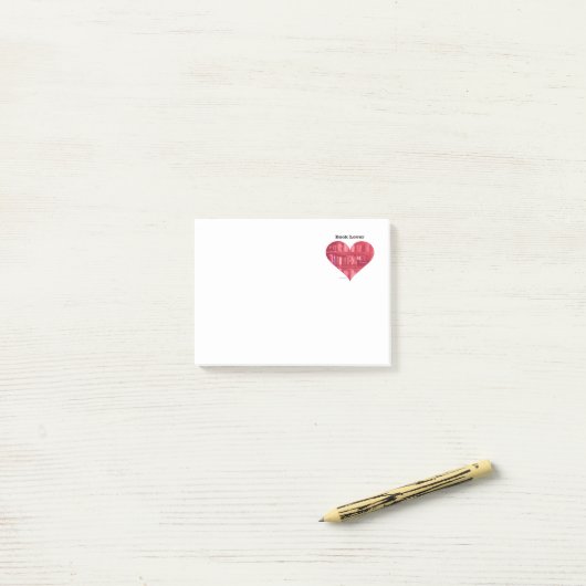 Boeklomenhart Post-it® Notes (Op bureau)