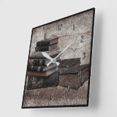 Boeklomp  vierkante wandklok (Hoek)