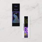 Boekmerk - Proud Peacock Mini Visitekaartje (Voorkant / Achterkant)