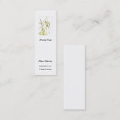 Boekmerk Woody Pear Mini Visitekaartje (Voorkant / Achterkant)