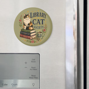 Boekminnende Lapjeskat Bibliotheek Magneet