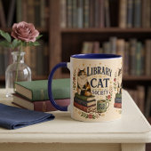 Boekminnende Lapjeskat Bibliotheek Mok