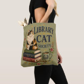 Boekminnende Lapjeskat Bibliotheek Tote Bag (Dichtbij)