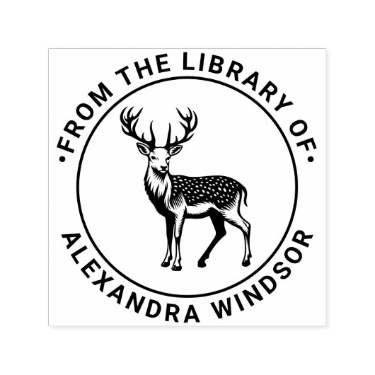 Boeknaam Bibliotheek Axishert Chital Zelfinktende Stempel (Design)