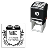 Boeknaam Stempel met Botanische Wapen Ex Libris (In situ)