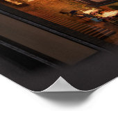 Boeknook diorama - klein café poster (Hoek)