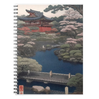 Boeknoot - Tempel aan de rivier - Japan Notitieboek