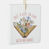 Boekomboek met bloemen keramisch ornament (Rechts)