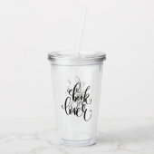 Boekomslag Acryl Drinkbeker (Achterkant)