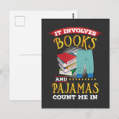 Boekomslag - Boeken en pyjama's Briefkaart (Voorkant / Achterkant)