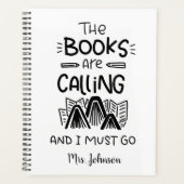 Boekomslag, boekworm Inspirerend Citaatplanner Planner (Voorkant)