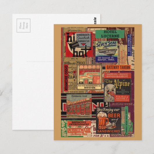 Boekomslag Boston Briefkaart (Voorkant / Achterkant)