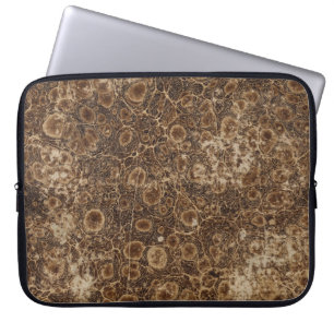 Boekomslag gemarmerd patroon oud vintage notitiebo laptop sleeve