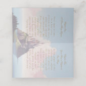 Boekomslag & Kasteel bruiloft Plaatskaartje (Binnenkant ongevouwen)