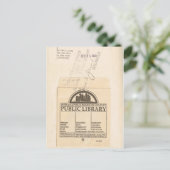 Boekomslag, lezer, Ex Library Checker Kaart (Staand voorkant)
