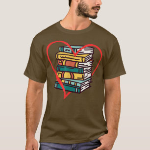 Boekomslag Librarian Reading Bookworm Reader T-Shi T-shirt