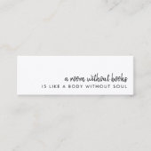 Boekomslag | Moderne mini-Bladwijzer met een minim Mini Visitekaartje (Voorkant)