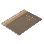  boekomslag, retro faux leder gebonden notitieboek (Linkerzijde)
