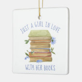 Boekomslag Stack Flowers keramisch sieremmer Keramisch Ornament (Links)