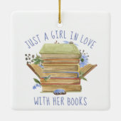 Boekomslag Stack Flowers keramisch sieremmer Keramisch Ornament (Achterkant)