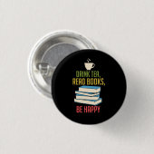 Boekomslag - Tea Books Happy Ronde Button 3,2 Cm (Voorkant /achterkant)