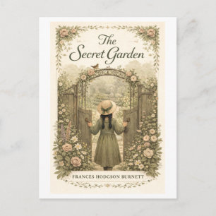Boekomslag van de geheime tuin briefkaart