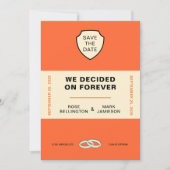 BOEKOMSLAG "WE DECIDED ON FOREVER" SAVE THE DATE KAART (Voorkant)