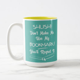 Boekomslagen Funny Text Quote Personalized Tweekleurige Koffiemok