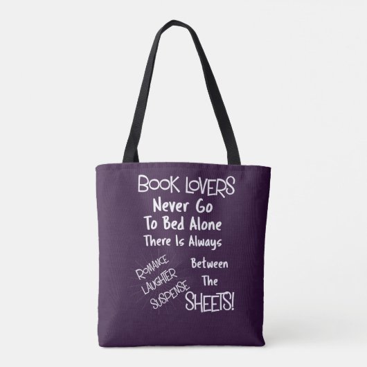 Boekomslagen Funny Text Quote Tote Bag (Achterkant)