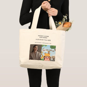 Boekondertekening   Auteur Boekrelease Promotie Grote Tote Bag
