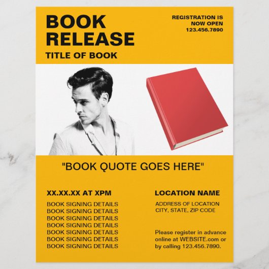 Boekondertekening en releasebrochure - Collectie a Flyer (Voorkant)