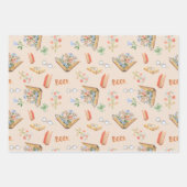 boekoverlagen Reeks van 3 omslagpapier Inpakpapier Vel (Voorkant)