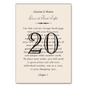  boekpagina gepersonaliseerde bruiloft liefdesverh kaart (Voorkant)