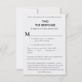 Boekpagina Literaire bruiloft RSVP Response Kaart (Voorkant)