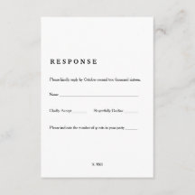  boekpagina RSVP-kaart