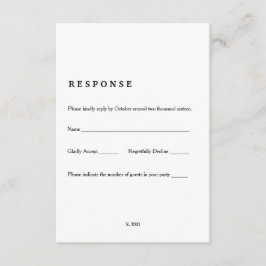  boekpagina RSVP-kaart RSVP Kaartje