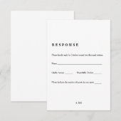 boekpagina RSVP-kaart RSVP Kaartje (Voorkant / Achterkant)