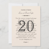 boekpagina Trouwtafel nummer Kaart (Voorkant)