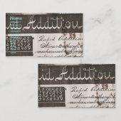  boekpagina van de leerkracht visitekaartje (Voorkant / Achterkant)