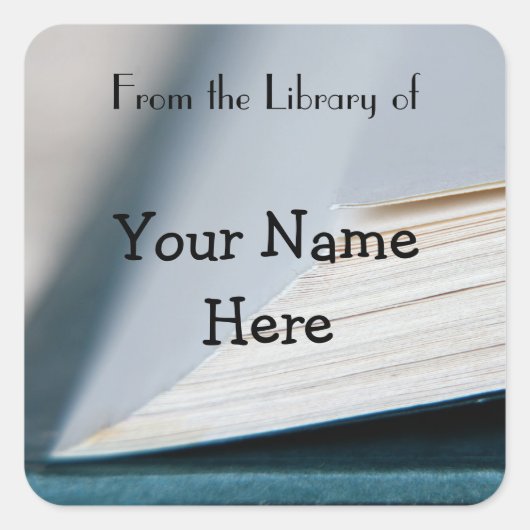 Boekpagina's Boekplaat Sticker (Voorkant)