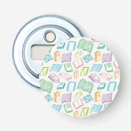 Boekpatroon Button Flesopener (Voorkant)