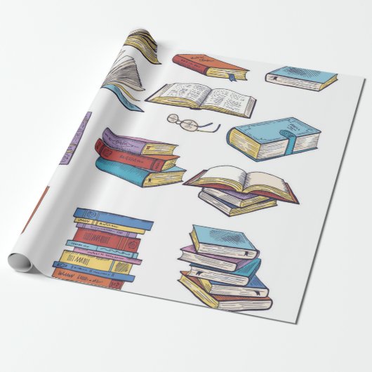 Boekpatroon Cadeaupapier (Uitgerold)