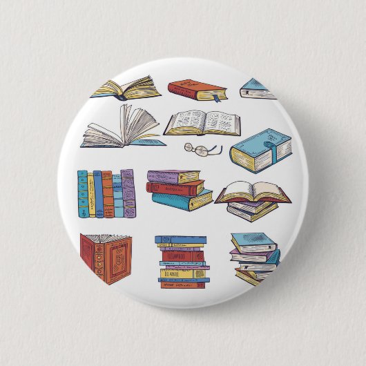 Boekpatroon Ronde Button 5,7 Cm (Voorkant)