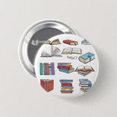 Boekpatroon Ronde Button 5,7 Cm (Voorkant /achterkant)