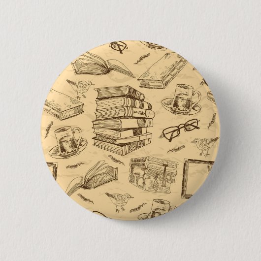 Boekpatroon Ronde Button 5,7 Cm (Voorkant)