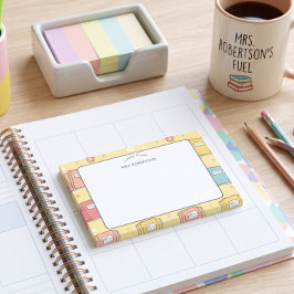 Boekpatroon voor waardering voor leraren post-it® notes