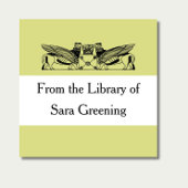 Boekplaat boekplaat labelstickers bibliotheek van  vierkante sticker