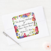 Boekplaat, in memoriam, donatie vierkante sticker (Envelop)