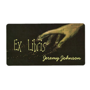 Boekplaat Magic Magician Ex Libris Book Name Label