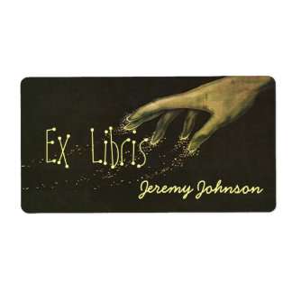 Boekplaat Magic Magician Ex Libris Book Name Label